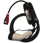 NAPA 3-Phase EV 16A Charging Cable with Controller T2 Female - RED COMMANDO PLUG (NEC111)